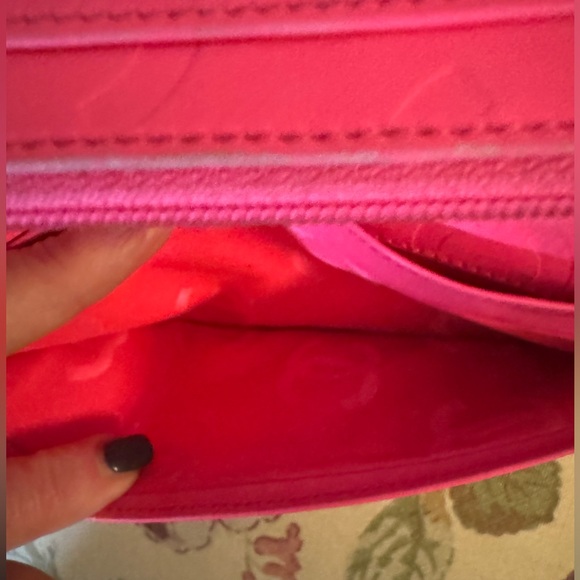 CHANEL Cambon Line Lambskin Long Bifold Wallet black/pink - Picture 7 of 12